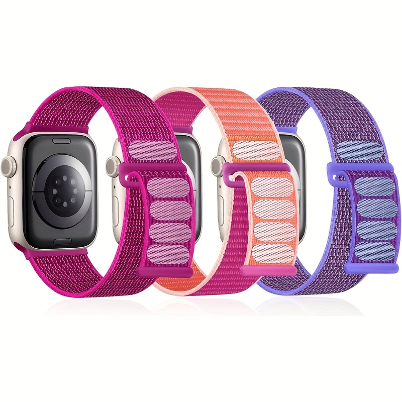 E-shop Dieses 3er-Armband-Set ist für Apple Watch Modelle 10/9/8/7/6/5/4/3/2/Se/Ultra/Ultra 2 geeignet, erhältlich in den Größen