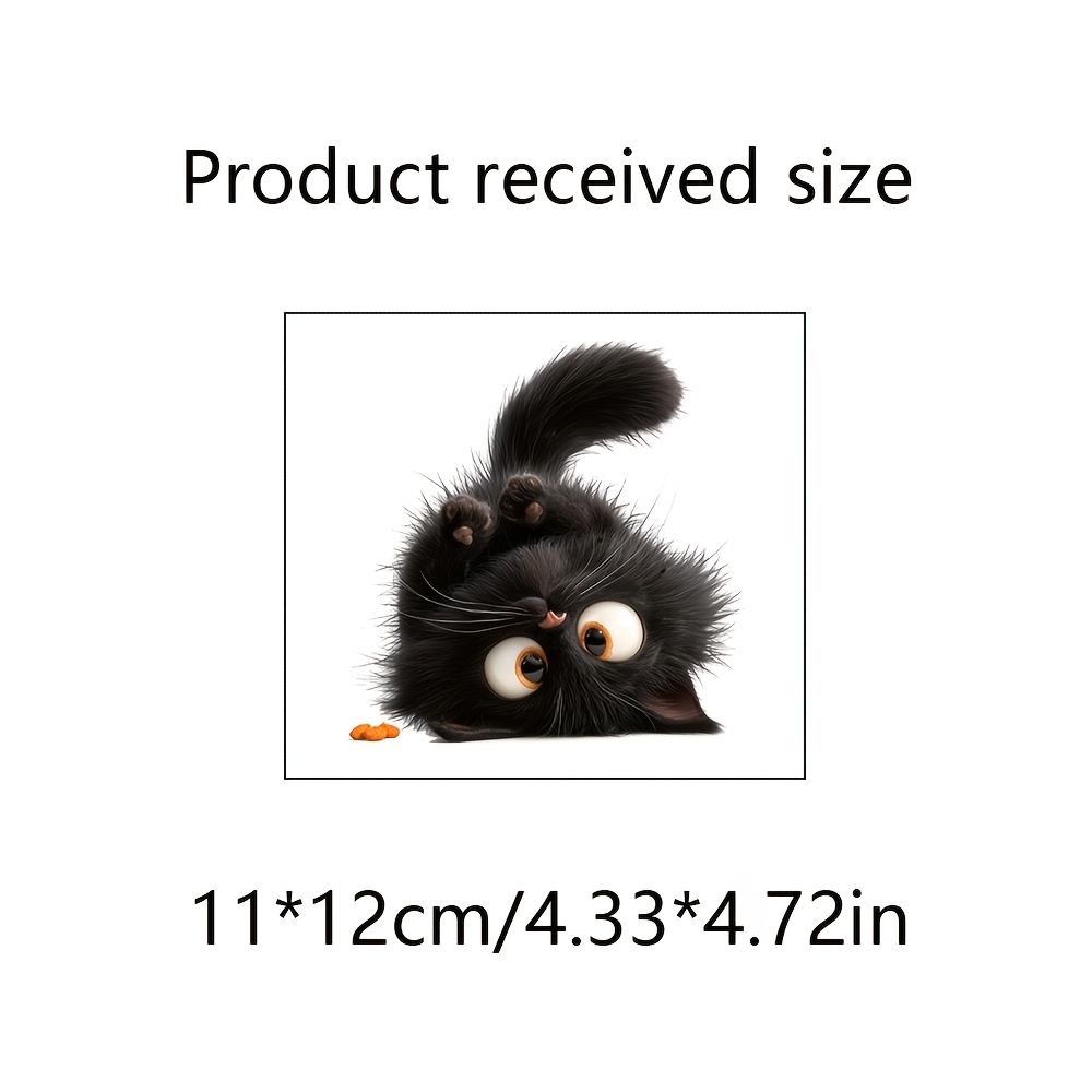 Cute Black Cat Switch Sticker for Home Decor