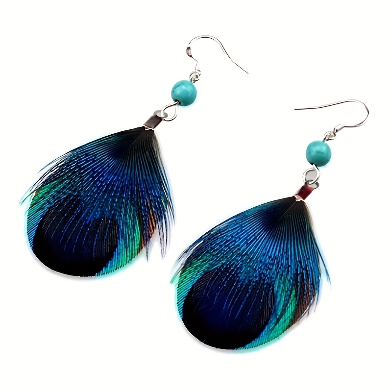 Image of Stunning Earrings Feature A Vibrant Gradient Design With A Round Top, Perfectly Blending Fashion And , Making Them A Must-have Accessory For Everyday Wear