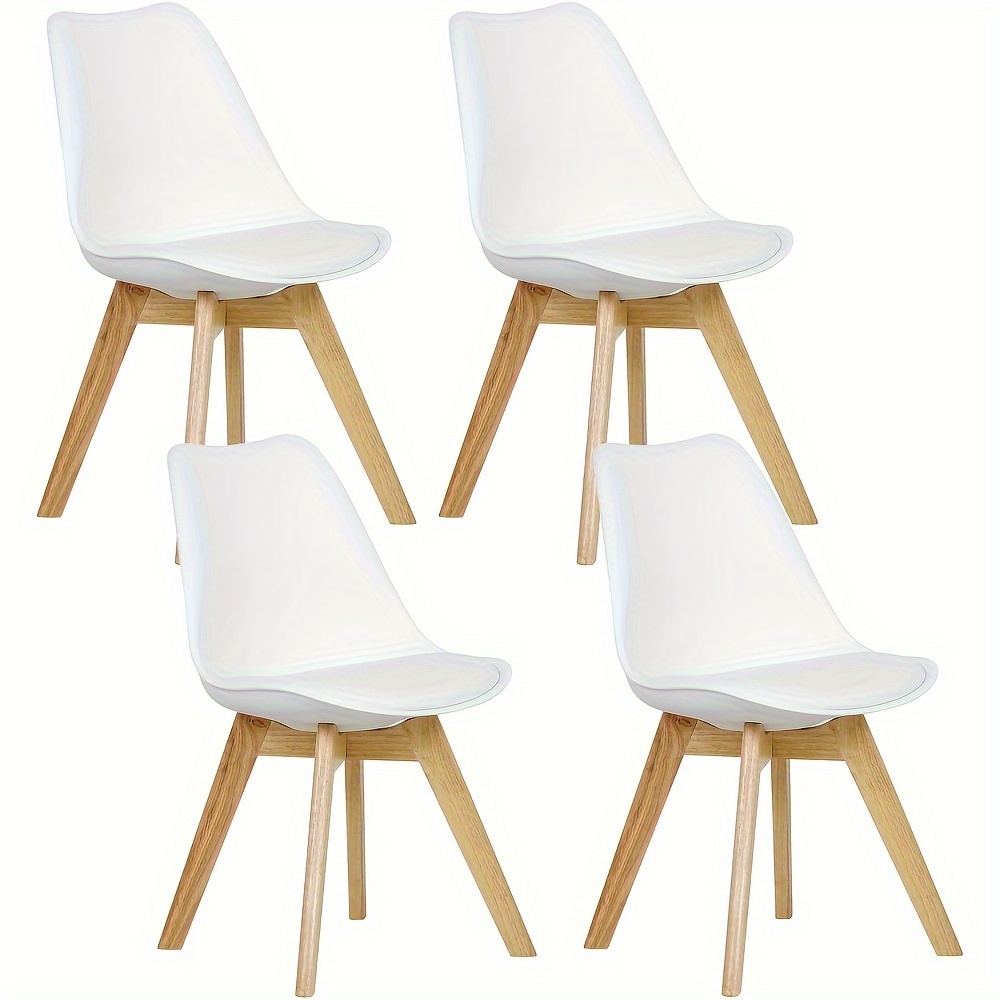 E-shop 2/4 Stück Esszimmerstuhl Bürostuhl Besuchstuhl Empfangsstuhl Designerstuhl Küchenstuhl Holz