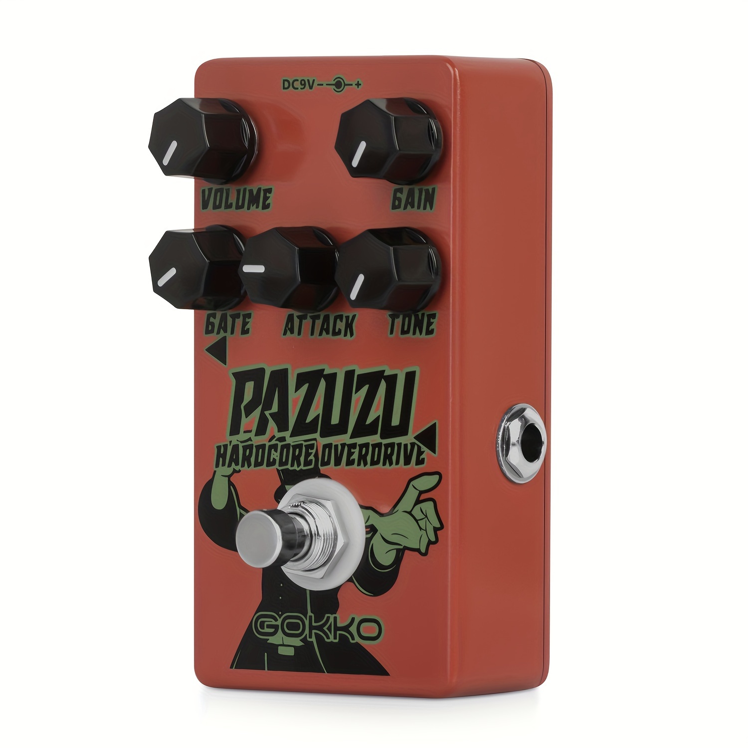 TEMU Gokko Gk-62 Guitar Pedal - Effects Processor With Built-in Noise Gate, Tones, /level/tone/ Controls, Compact Pedalboard-friendly For Guitar (compatible With Power Supplies)