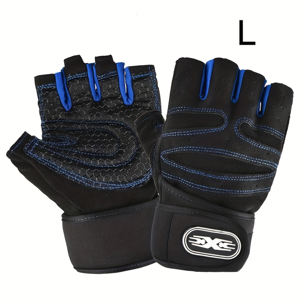 TEMU Lingpeng 2pcs Fitness Half-finger Gloves, Unisex