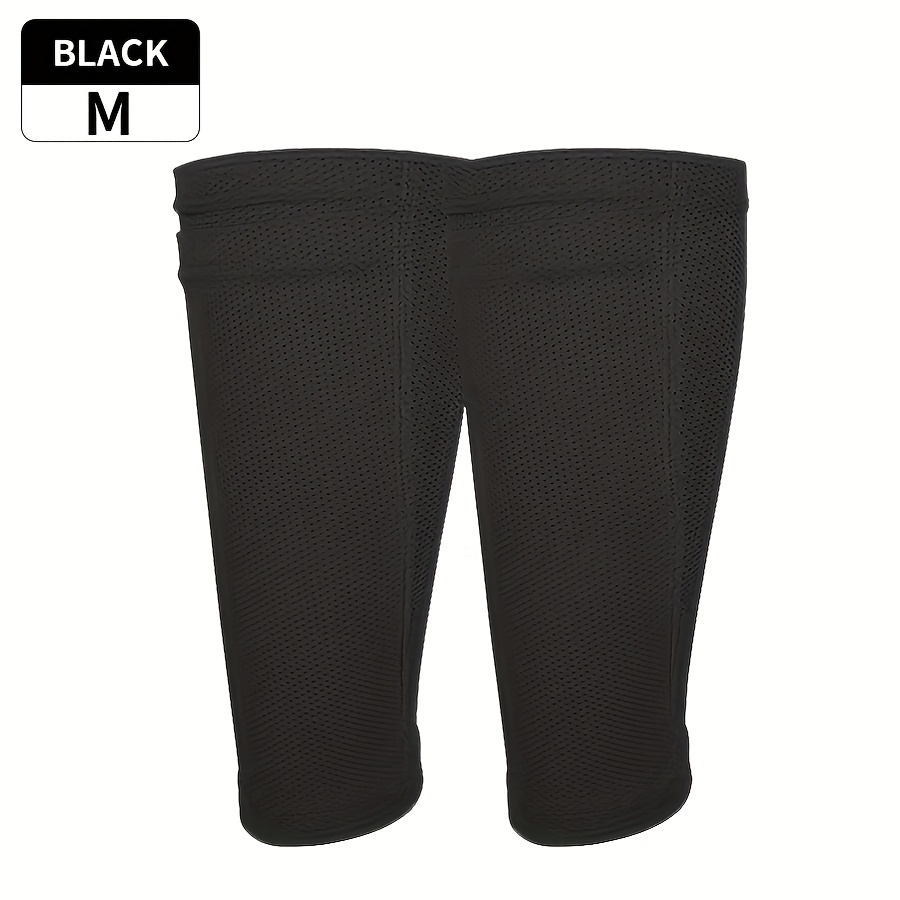 TEMU 1 Paire de Protections de Jambes de Football avec Poche, Équipement Doux Respirant Double Couche pour
