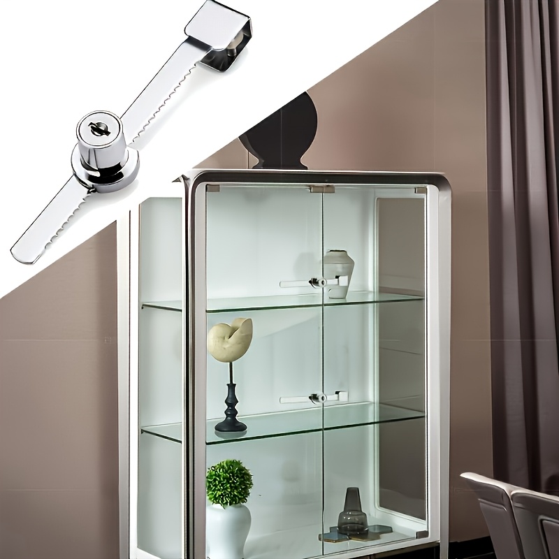 Sliding Glass Door Lock with Key for Display Cases