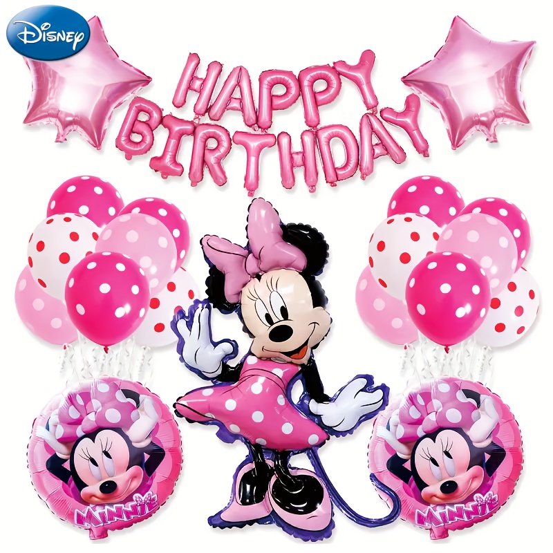 

(disney)34pcs Disney Mini Theme Birthday Party Mini Party Decoration Balloon Flag Banner Cake Insert Christmas Thanksgiving Birthday Gift