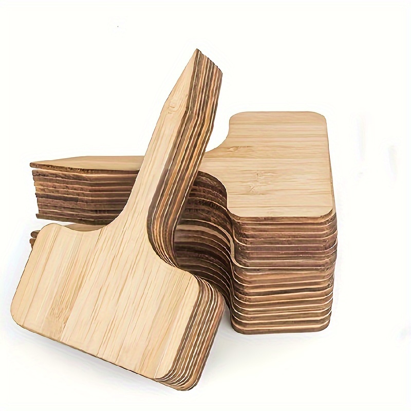 TEMU 15pcs, Wooden Cheese Markers For Charcuterie Board, Reusable Cheese Labels Markers, T Type Cheese Name Tag For Wedding, Birthday, Cocktail