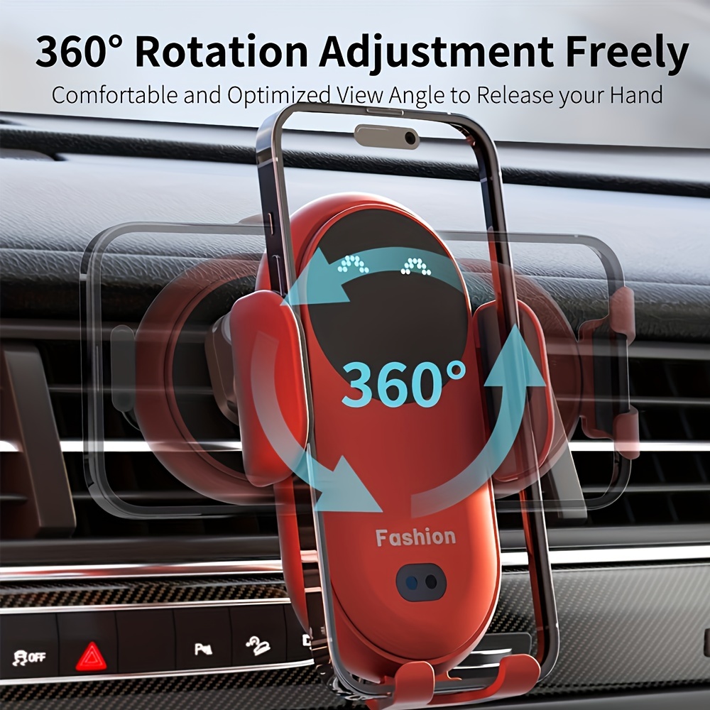 wireless car vent mount charger automatic infrared induction usb type c 36v   charging bracket for mobile phones ideal for   and holiday gifts details 6