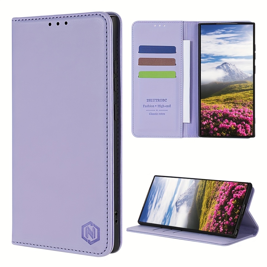 Husă pentru telefon: Portofel cu slot pentru carduri, suport magnetic, flip din piele artificială de înaltă calitate pentru for Galaxy S25 Ultra, S25 Plus, S25, A06, A16, A26, A36, A56, husă de protecție rezistentă la șocuri, portofel pentru carduri, design business