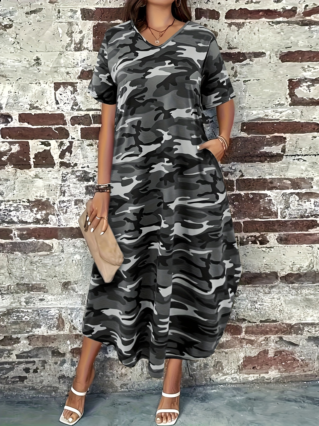 slim fit dress slacks Stealth Style: Grey Camo Bamboo Girls' Dress for Fashionable Explorers