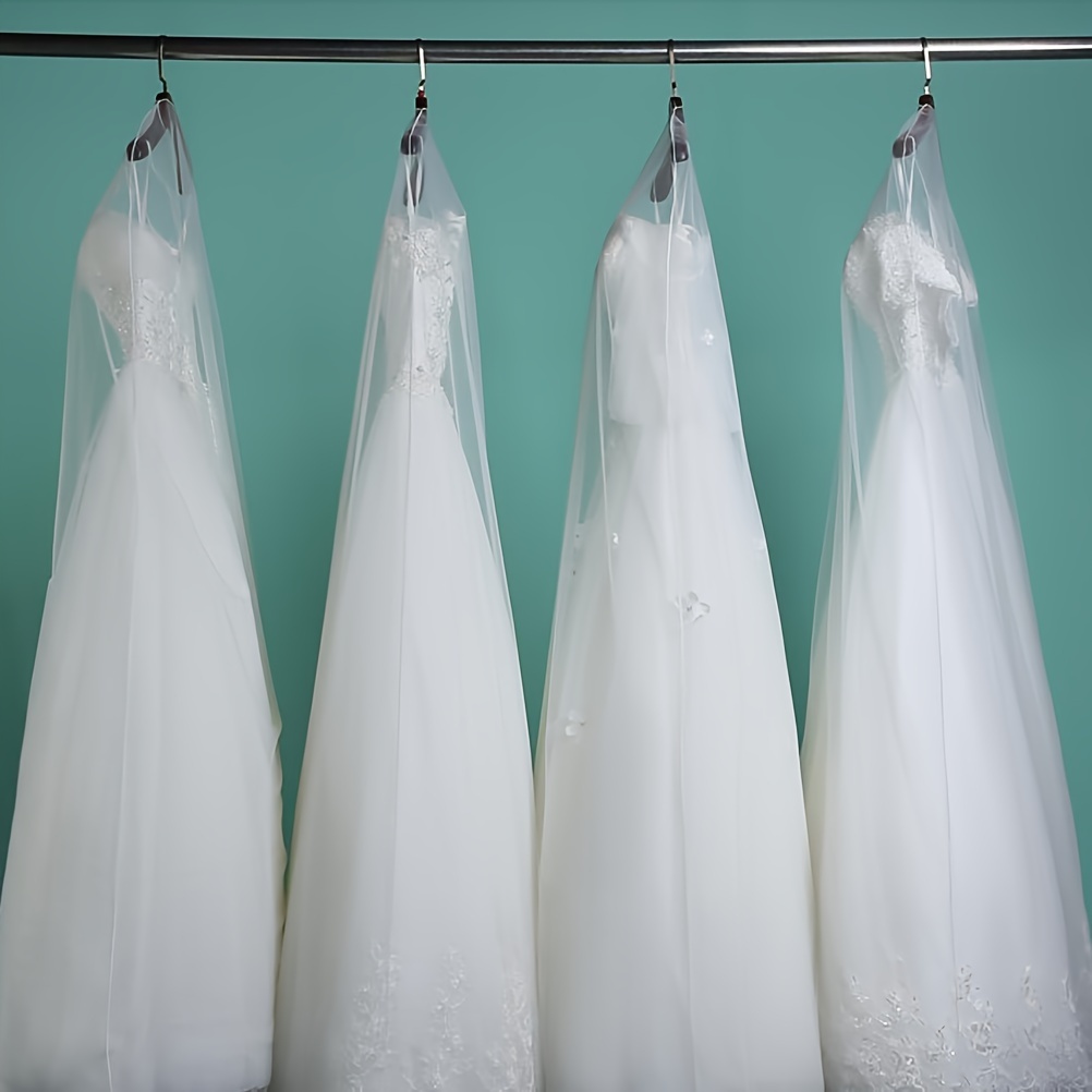 Housse à Vêtements Longue 180 Cm – Pour Robe De Mariée, Robe De Soirée, Manteaux, Pliable, Avec Fermeture éclair Et Poches