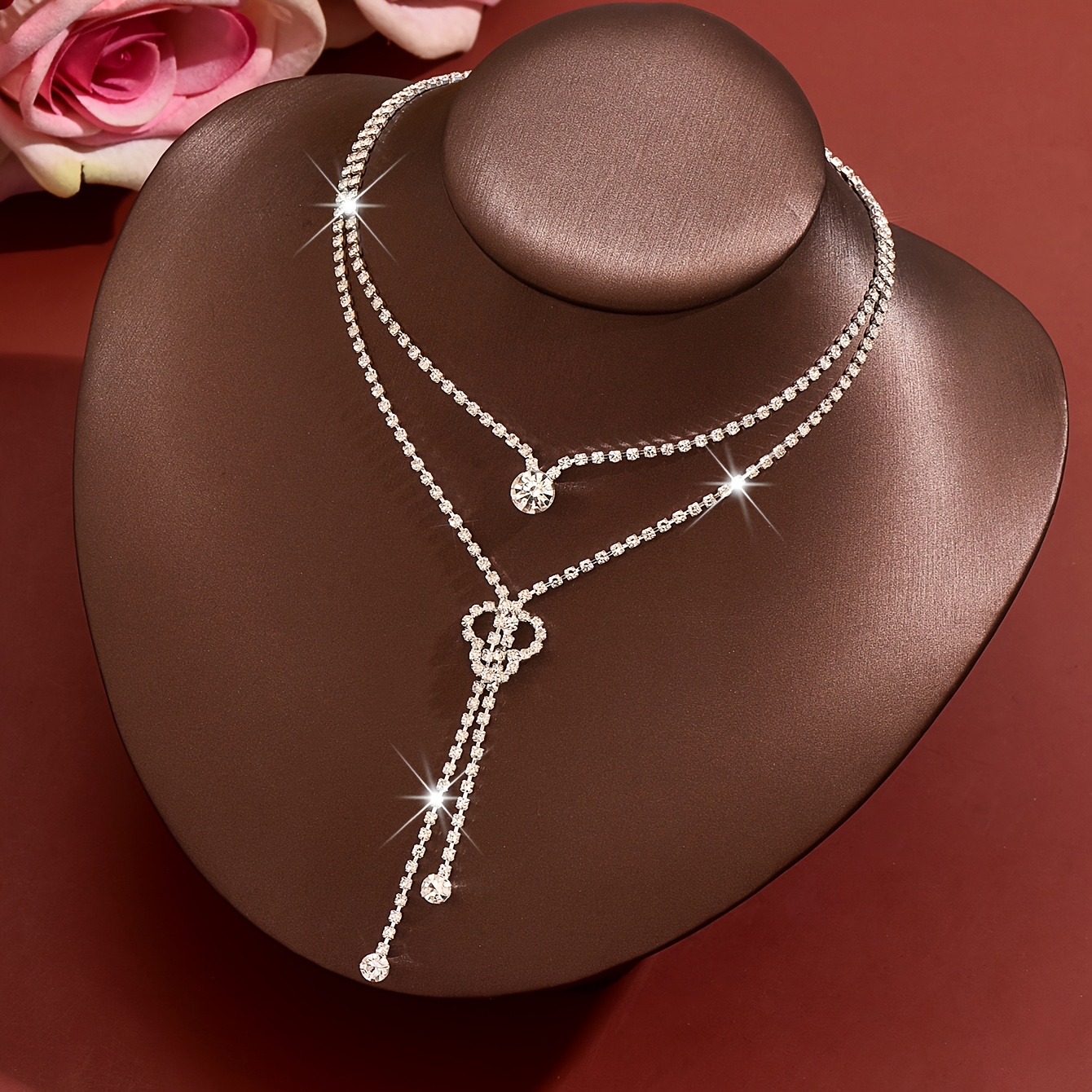Women's Luxurious Double-Layer Tassel Lasso Necklace