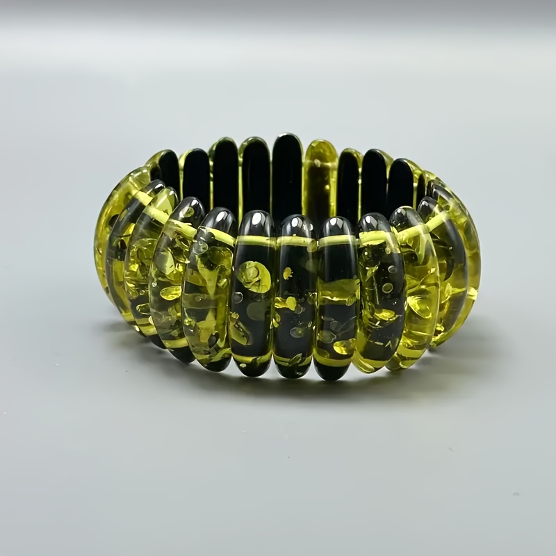 E-shop Ziquexsite Handgefertigtes Armband aus Natürlichen Bernsteinperlen - Bohemian Naturschmuck mit Echten Bernsteinperlen, Unisex für Männer &