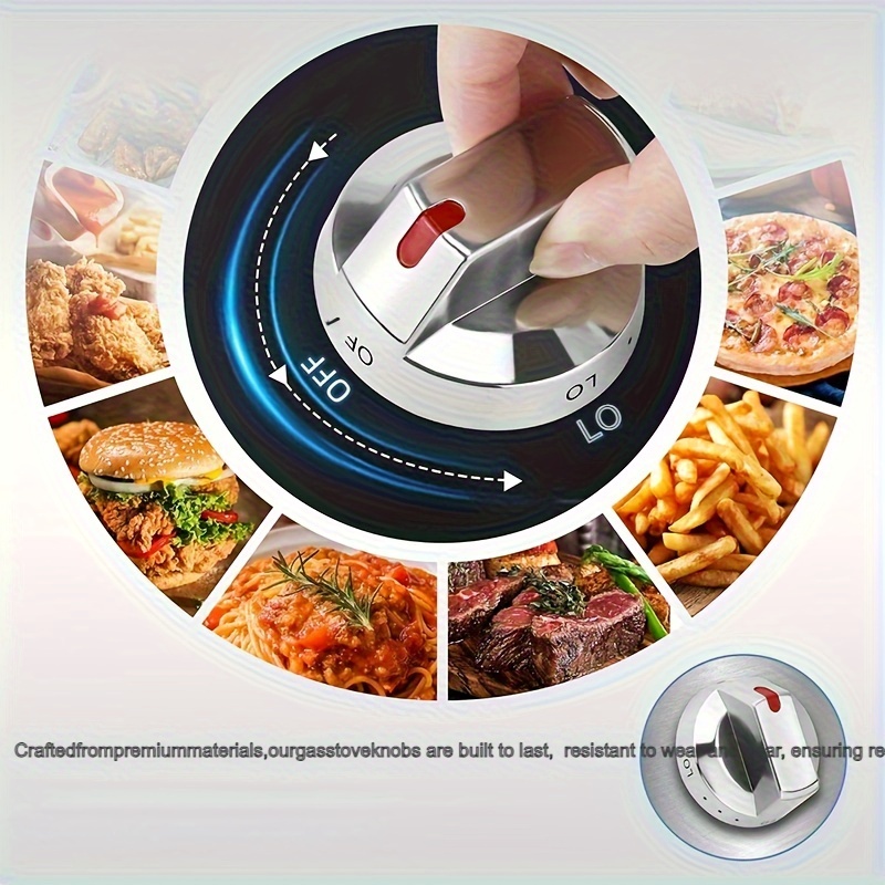 TEMU Stove Knob, Gas Stove Accessories, Switch Control, Grill, Oven Knob