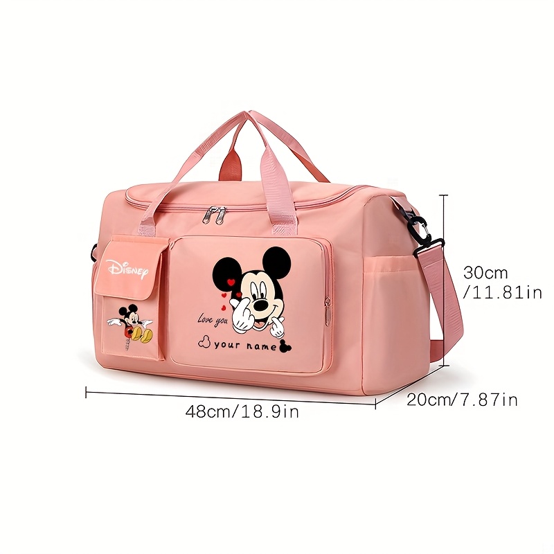     bolsa de viagem portátil - páscoa,   personalizável, tecido oxford   capacidade, compartimento para sapatos com divisórias, alça ajustável e dobrável,   úmida/ , estampa cartoon, ideal para academia, viagens e uso diário 3