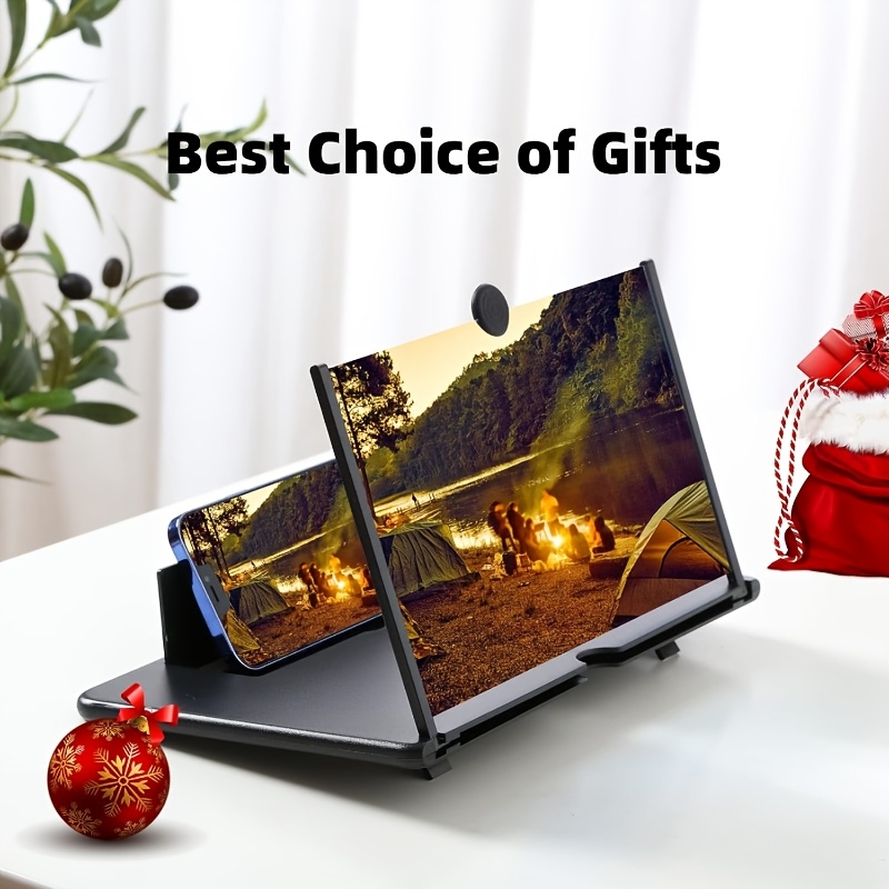 hd 3d screen magnifier and enhancer for all smartphones with filter function foldable super lightweight adjustable to any angle protects   watch   play games completely hands free