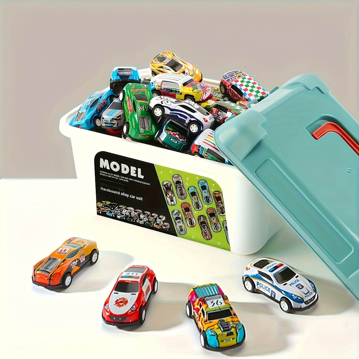 NiToy Drück- Und Roll-Autos – 4 Stück Baustellenfahrzeuge, Spielzeug Für Kinder Ab 2 Jahren