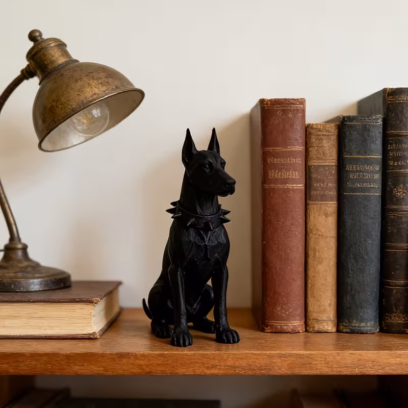 Cão Negro Estátua