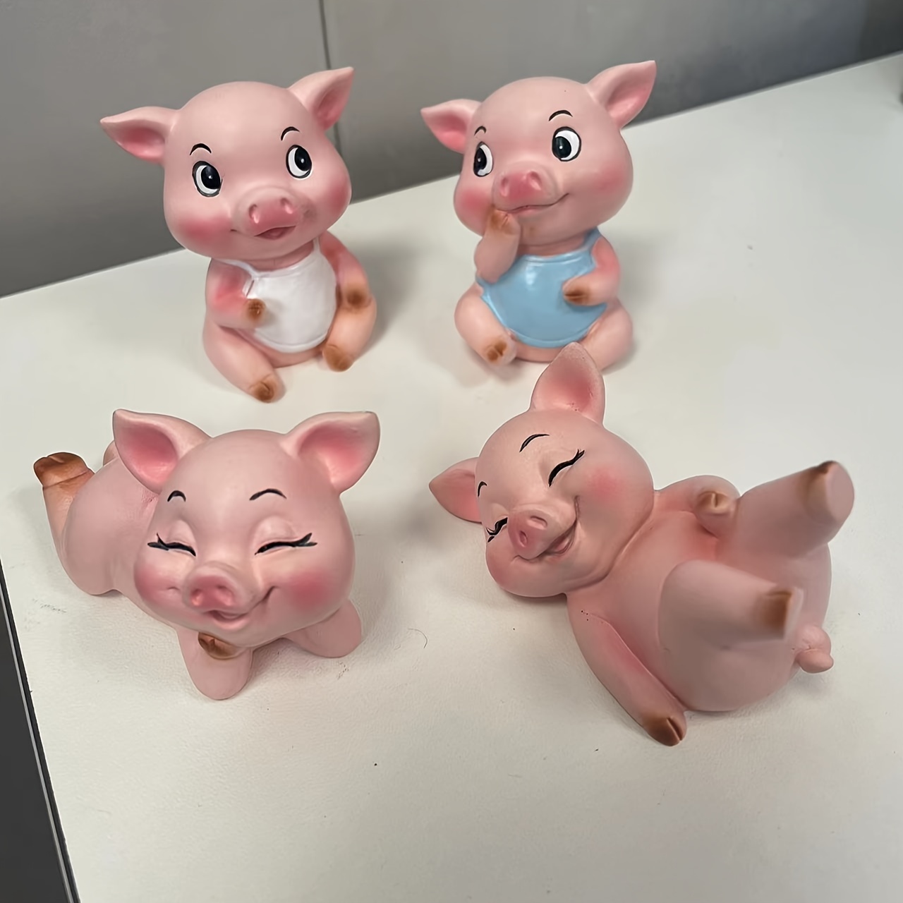 set 4 bezaubernden kleinen schweinchen ornamenten - Temu Austria