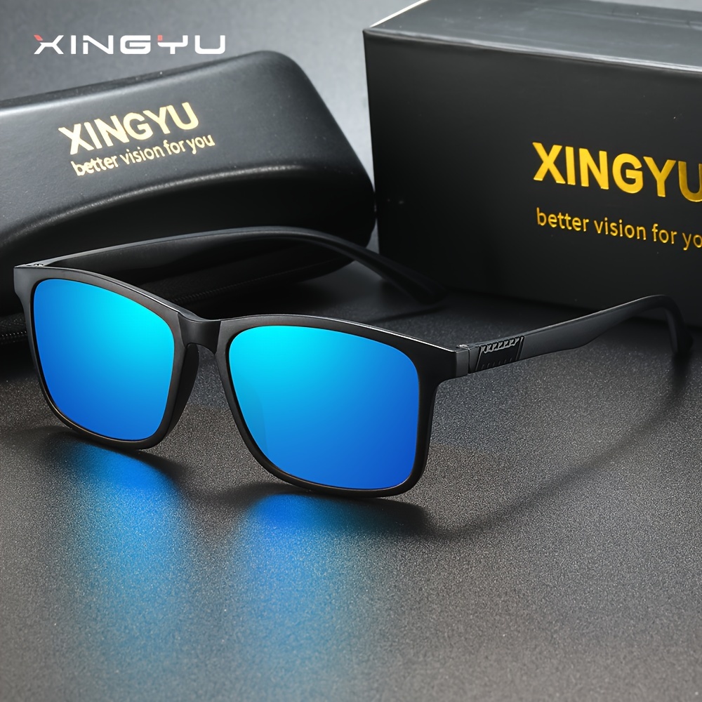 

Xingyu, Classic Fantasy Tr Frame Square Polarized Sunglasses, For Men Women Casual Business Outdoor Sports Party Vacation Travel Driving Fishing Supply Photo Prop, Ideal Choice For Gift