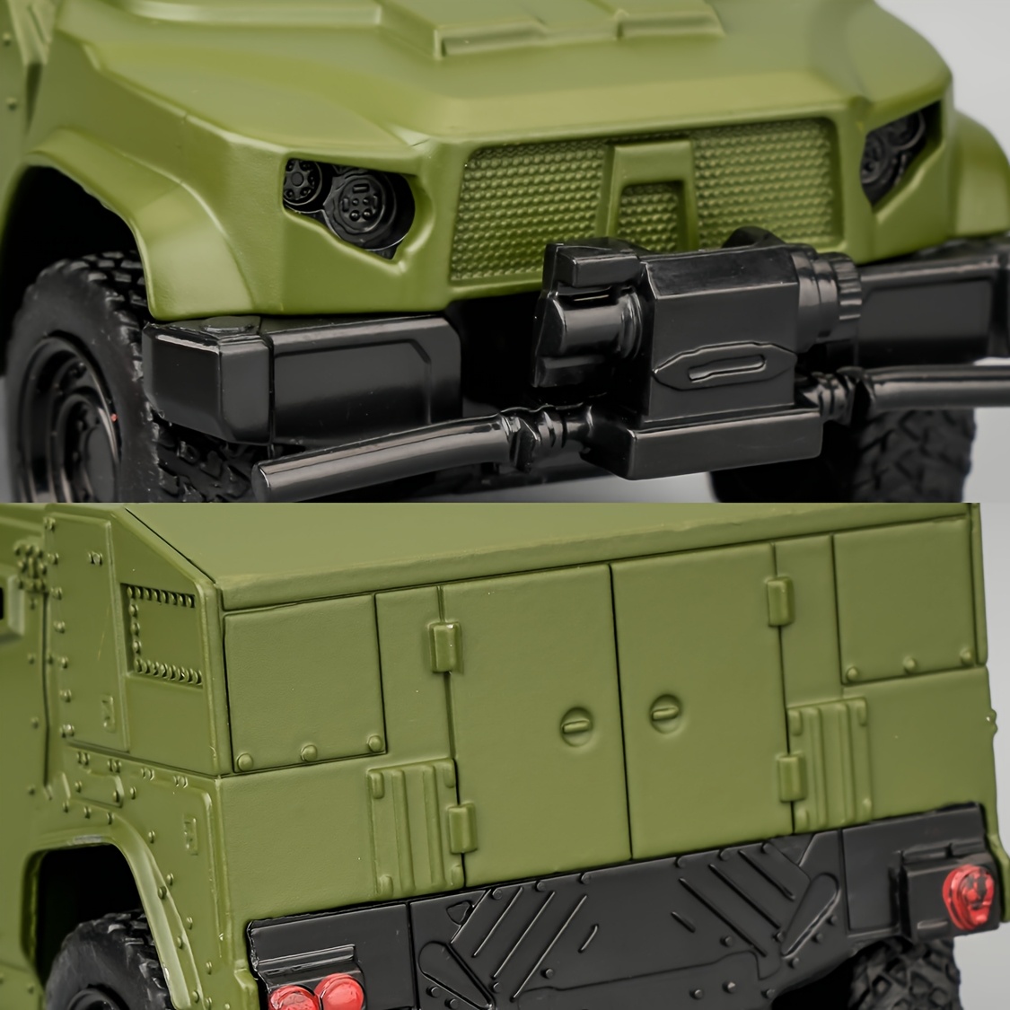 RMZCITY 1:36 Scale JLTV Armored Police Car Model - Durable Zinc Alloy Die-Cast, Pull Back Action, Available in Army Green/Ivory/Black - Ideal Birthday Gift for Boys and Girls