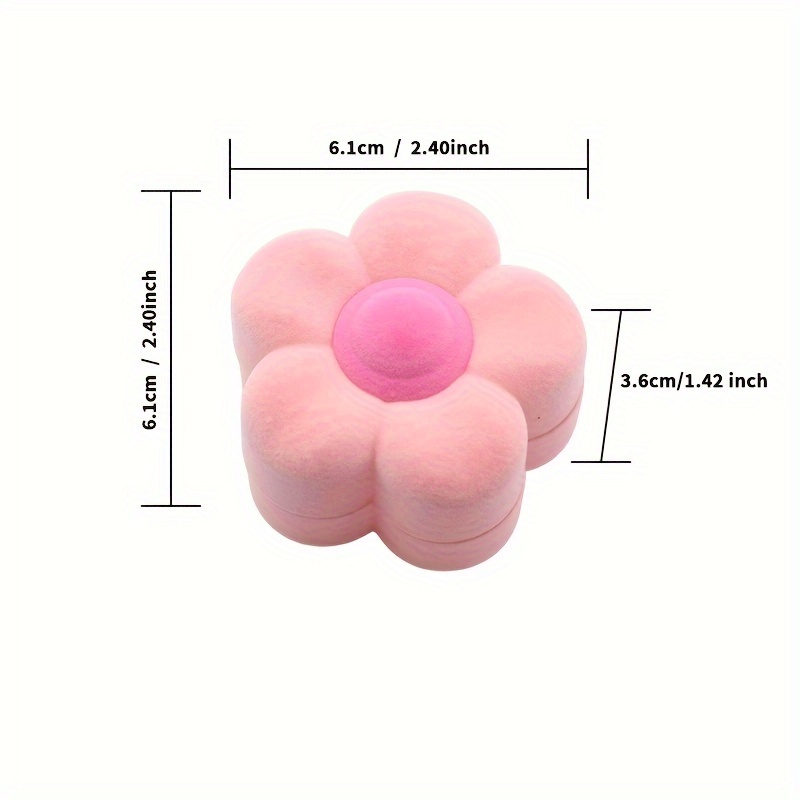1pc Girly Cute Sunflower Jewelry Box Pendant, Storage Box For Jewelry, Stud Earrings, Hoop Earrings, And Necklaces,…: retailer-supplied image