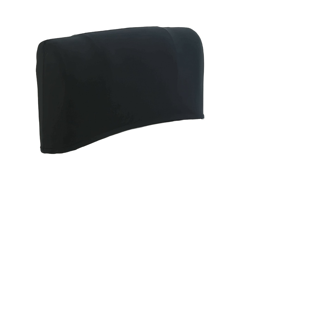 TEMU 1pc Classic Solid Color High-elasticity Fabric Stretchable Chair Back Protector With Removable Headrest Cover - High-elasticity Polyester Fiber