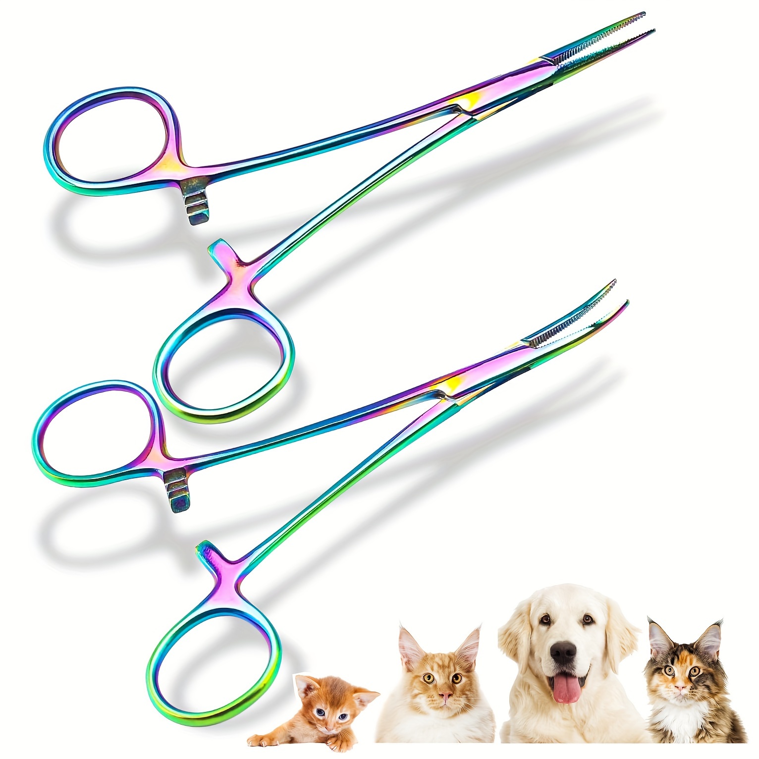 

Colorful Pet Hair Removal Tweezers, For Removing Ear Hair And Fishing Hook Pliers