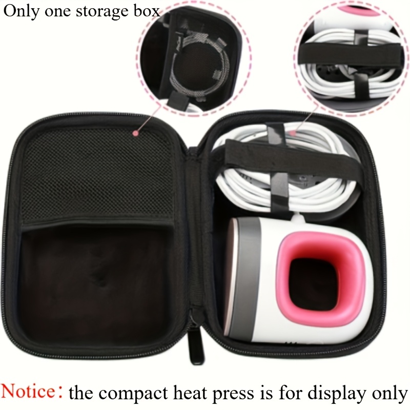 travel friendly mini ironing machine carrying case sturdy pvc protective organizer with cord management for portable ironing tools details 8