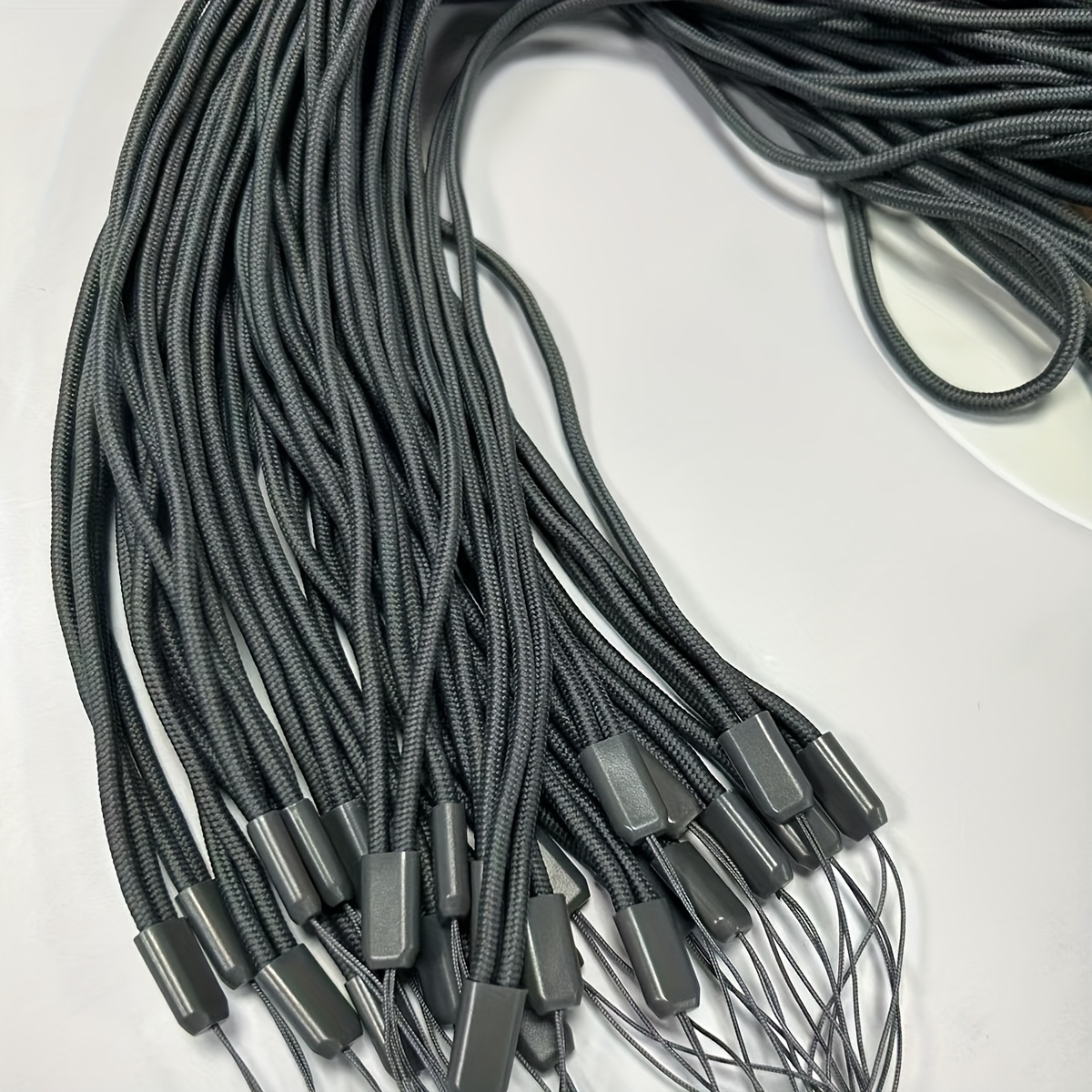 TEMU 7pcs Micro Elastic Nylon Mobile Phone Lanyard, Available In Multiple Colors.