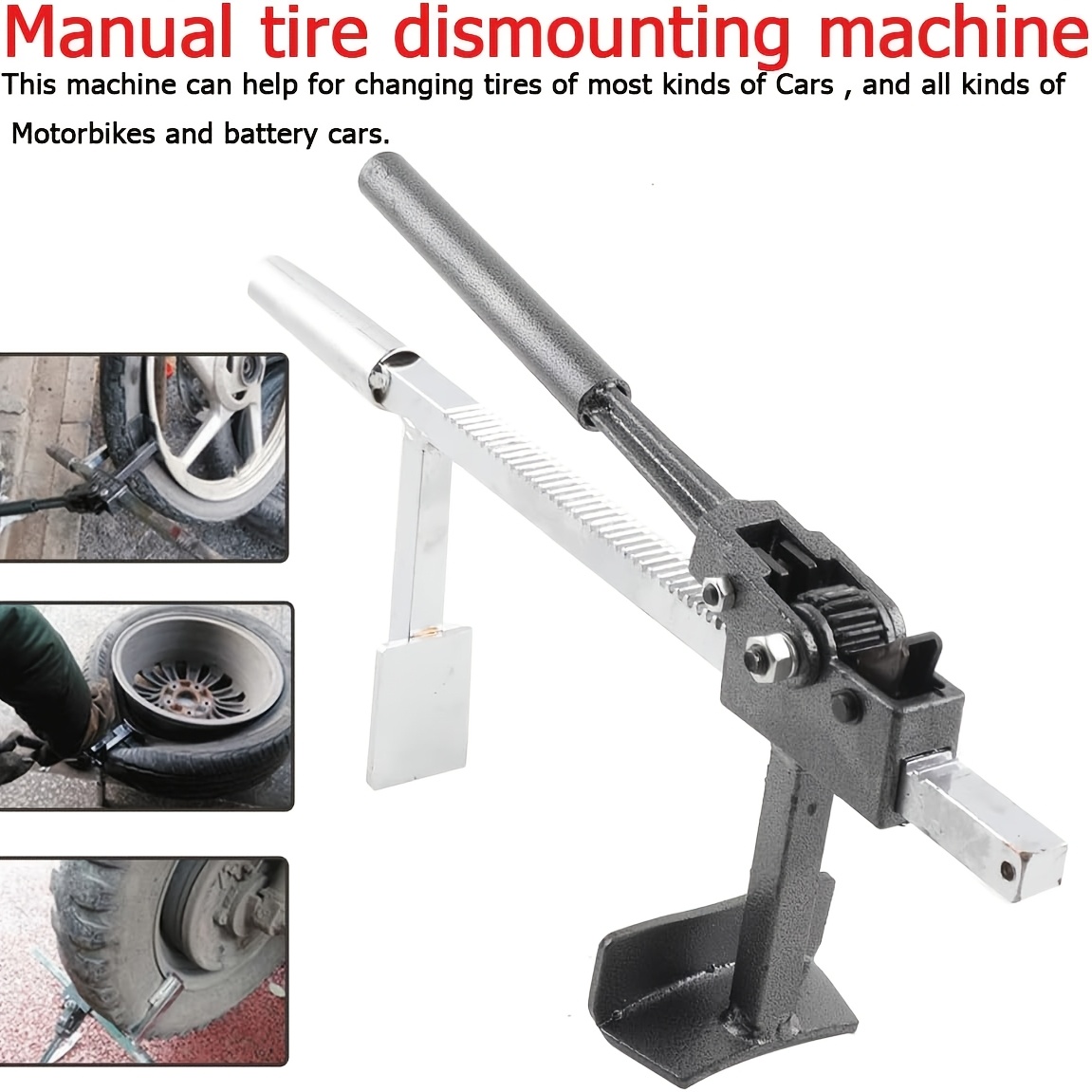 Image of Tire Expander, Manual Tire Changer & Tire Repair Tool, High- Tire Removal Tool With Non-slip Grip Handle For Motorcycles, Bicycles, Atvs