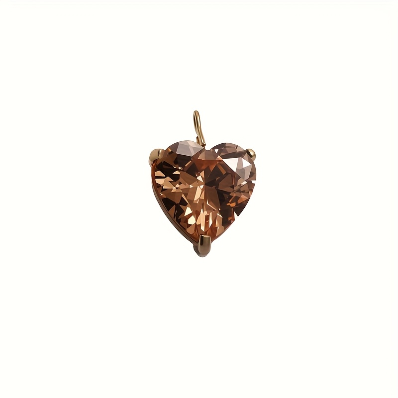 Star and Heart-Shaped Colorful Zirconia Pendant