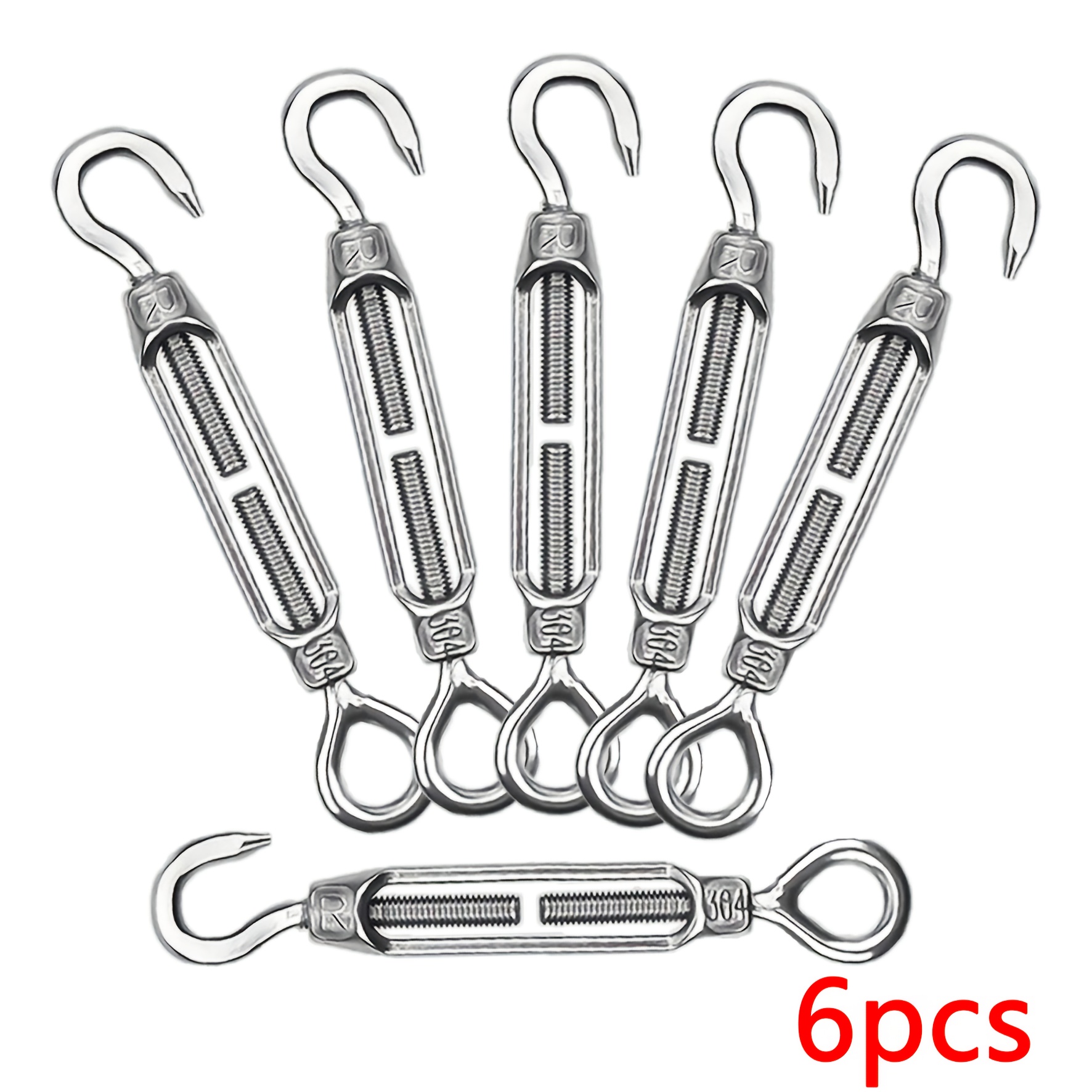 M4 Turnbuckle, With Adjustable Tight Rope Device - Tent Tight Rope, Garden Line Fence Tight Rope ▏ Clothesline Tight Rope Tensioner
