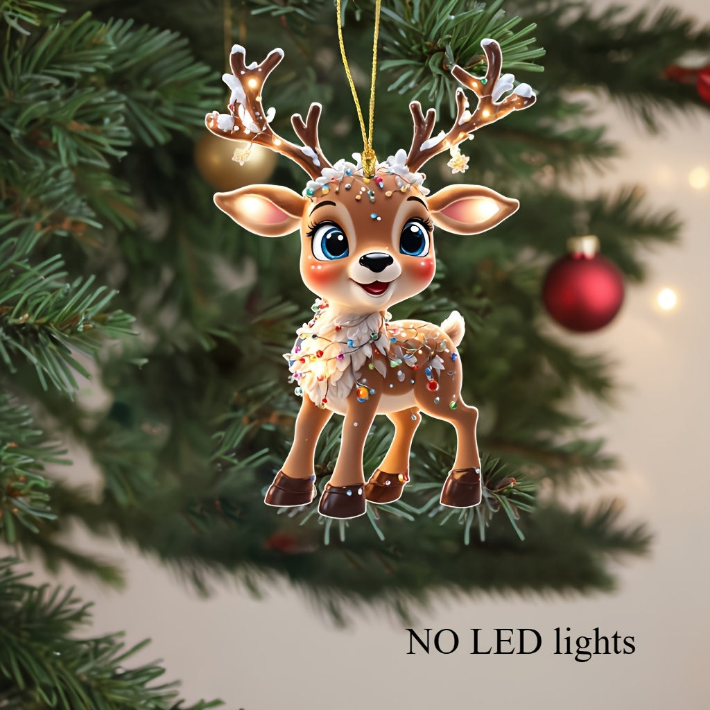 

Elk Pendants, And Tree Pendant Decorations, Ideal Holiday Gifts For Christmas, Valentine's Day, Etc. (no Led Lights)