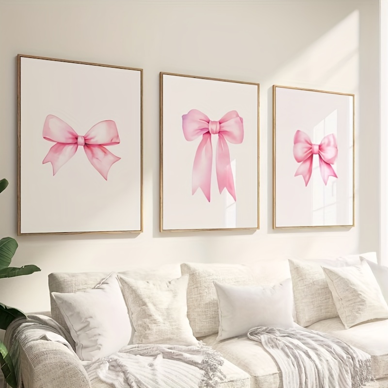 Grand Nœud Rose En Satin – Décoration Murale Géante (101x61 Cm) Pour Anniversaire, Mariage