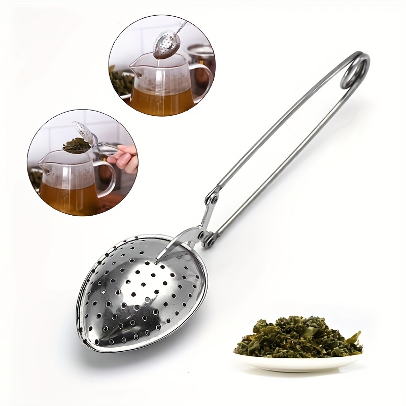 

Home , Stainless Steel Tea Infuser Spoon, Heart-shaped Mesh Strainer For Tea, Handle, Kitchen Gadget For Brewing, Tea Accessories