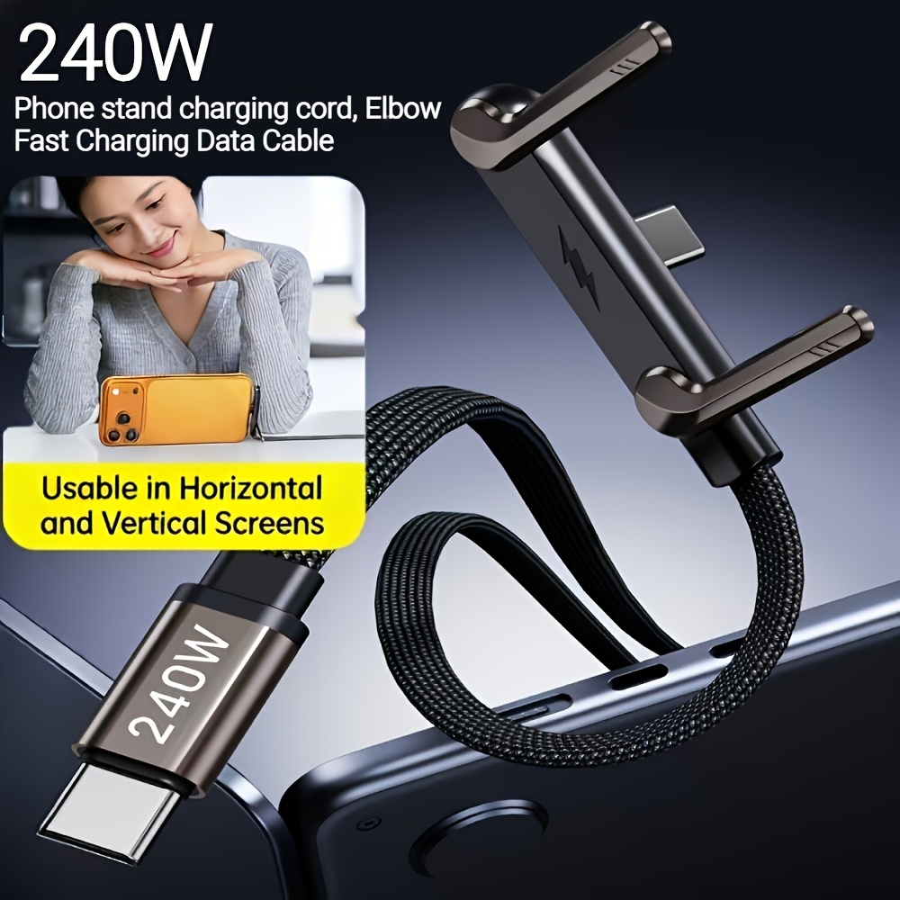 240w   bracket charging data cable suitable for all kinds of mobile phones play while charging  