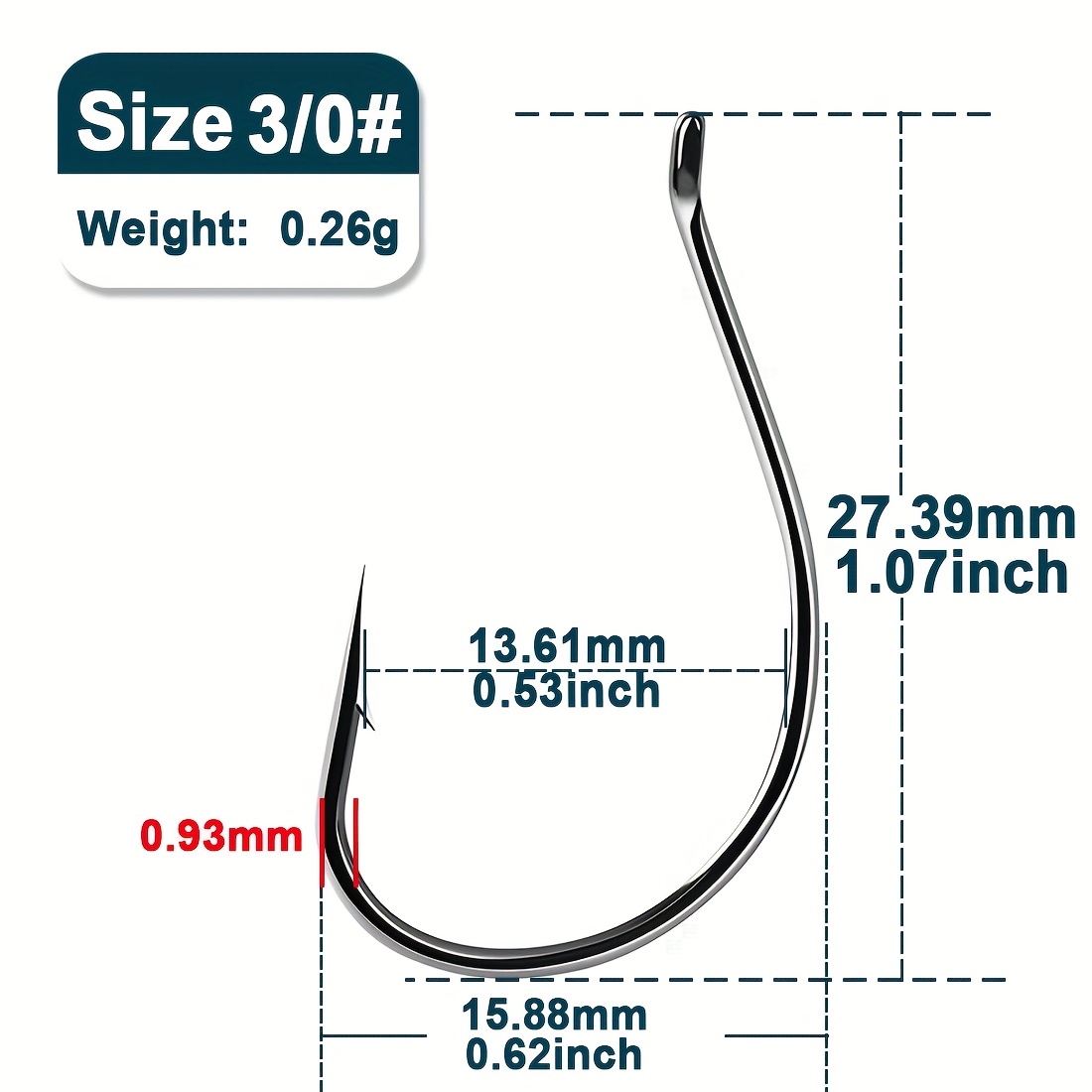 TEMU 50/100pcs 9km Fishing Hooks High Carbon Steel Reverse Fishing Hooks Wacky Set Of Soft Worm Bait Hooks For Freshwater And Saltwater Fishing Gear