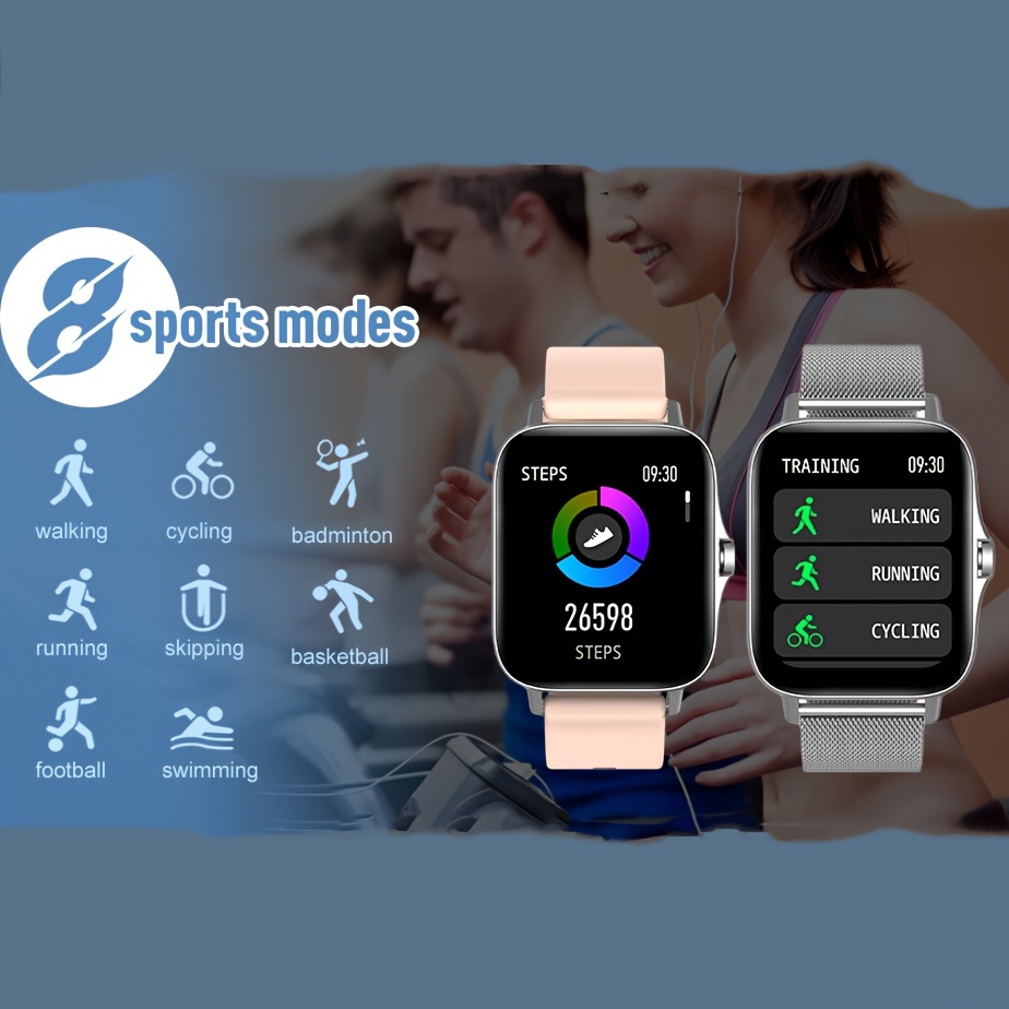 a womens smartwatch compatible with both iphone and android phones equipped with a health message review assistant multi sport mode music playback watch making it a great gift for women details 0