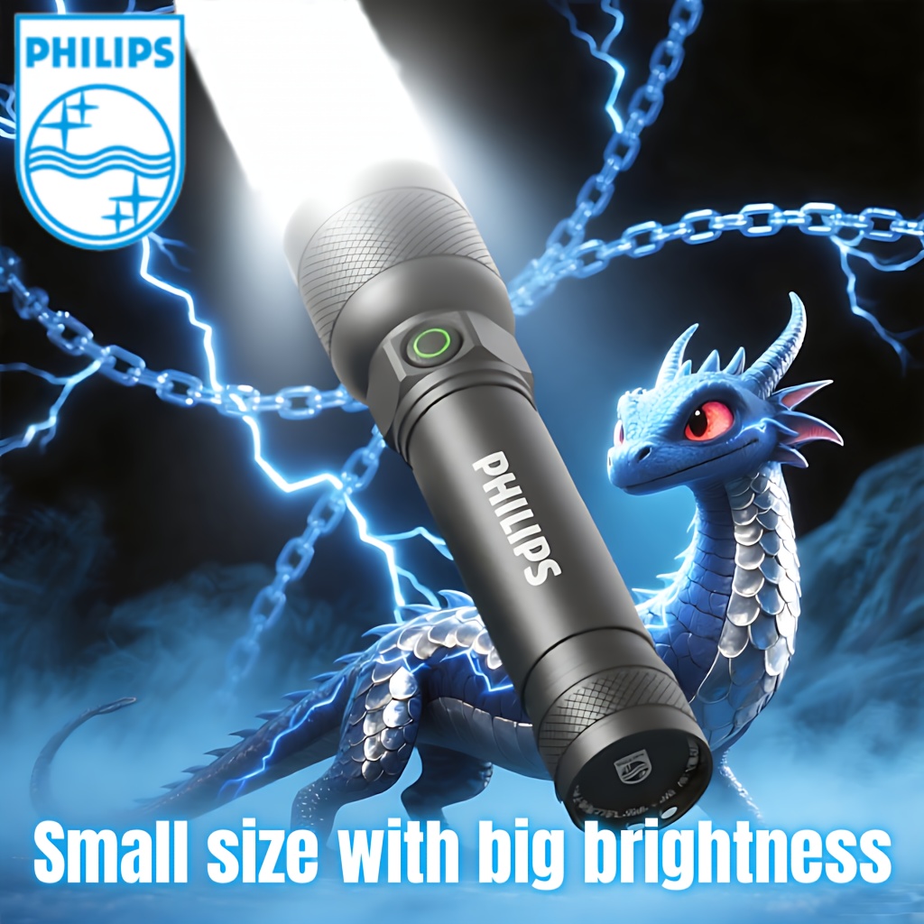 Compact Flashlight With High Brightness, Rechargeable, Long-lasting, Featuring An Indicator And 5 , Ideal For Outages, Emergencies, Outdoor Activities, And Versatile Use