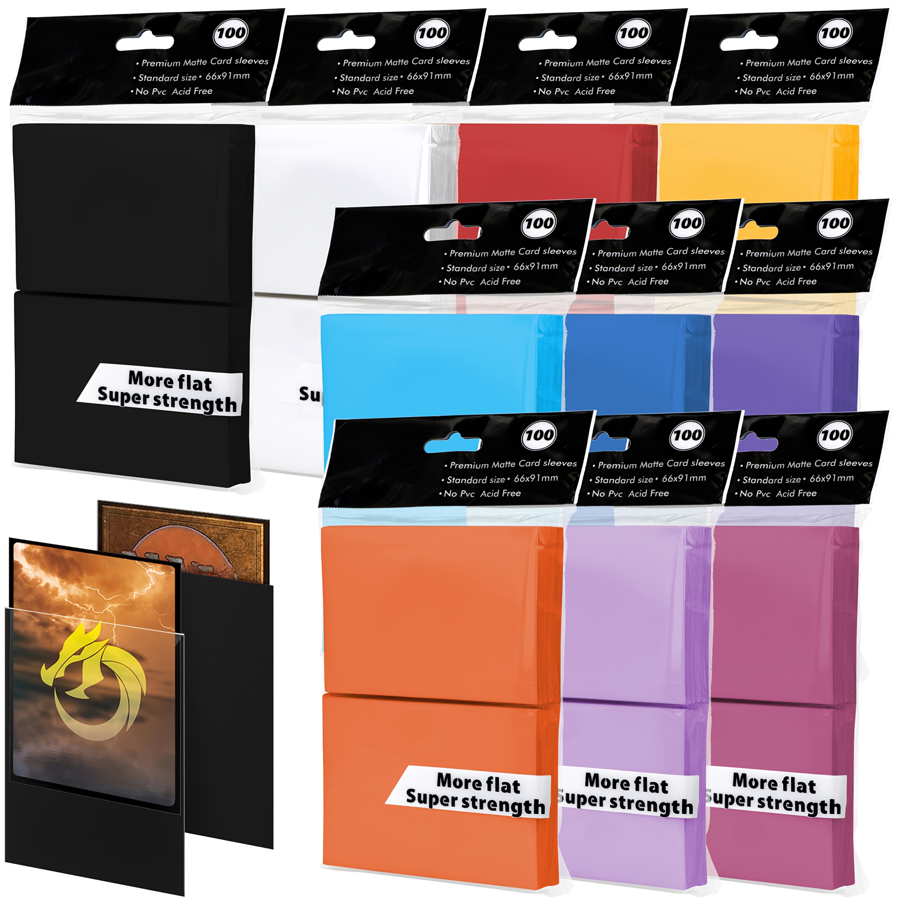 mtg 100 card sleeves Slv: Hakbal of the Surging Soul [100] fitting Standard Matte Card Sleeves  Prismatic