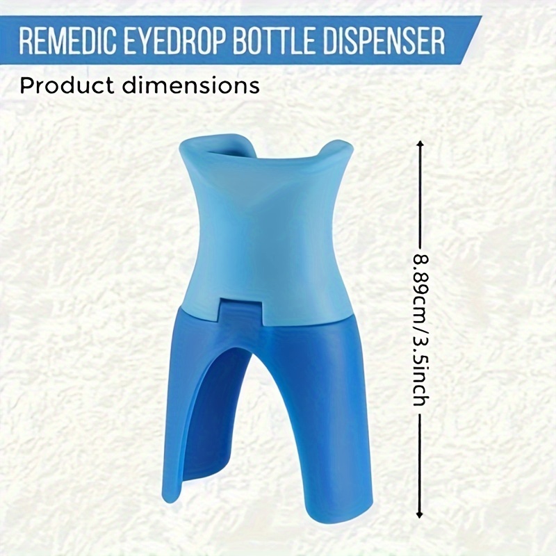 Easy-Use Portable Eye Drop Dispenser - Reusable Applicator for Seniors & Youngsters, Fits Most Bottles