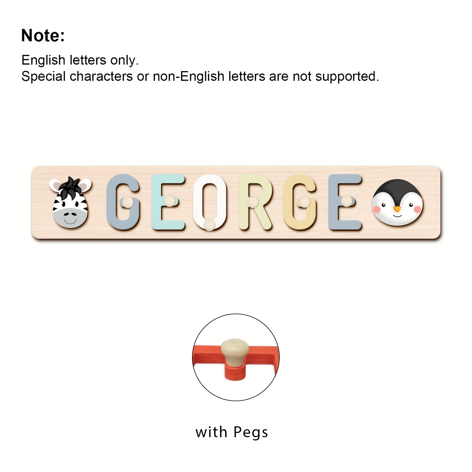 Original Custom Name Puzzle, Interactive Letter Puzzle Toy