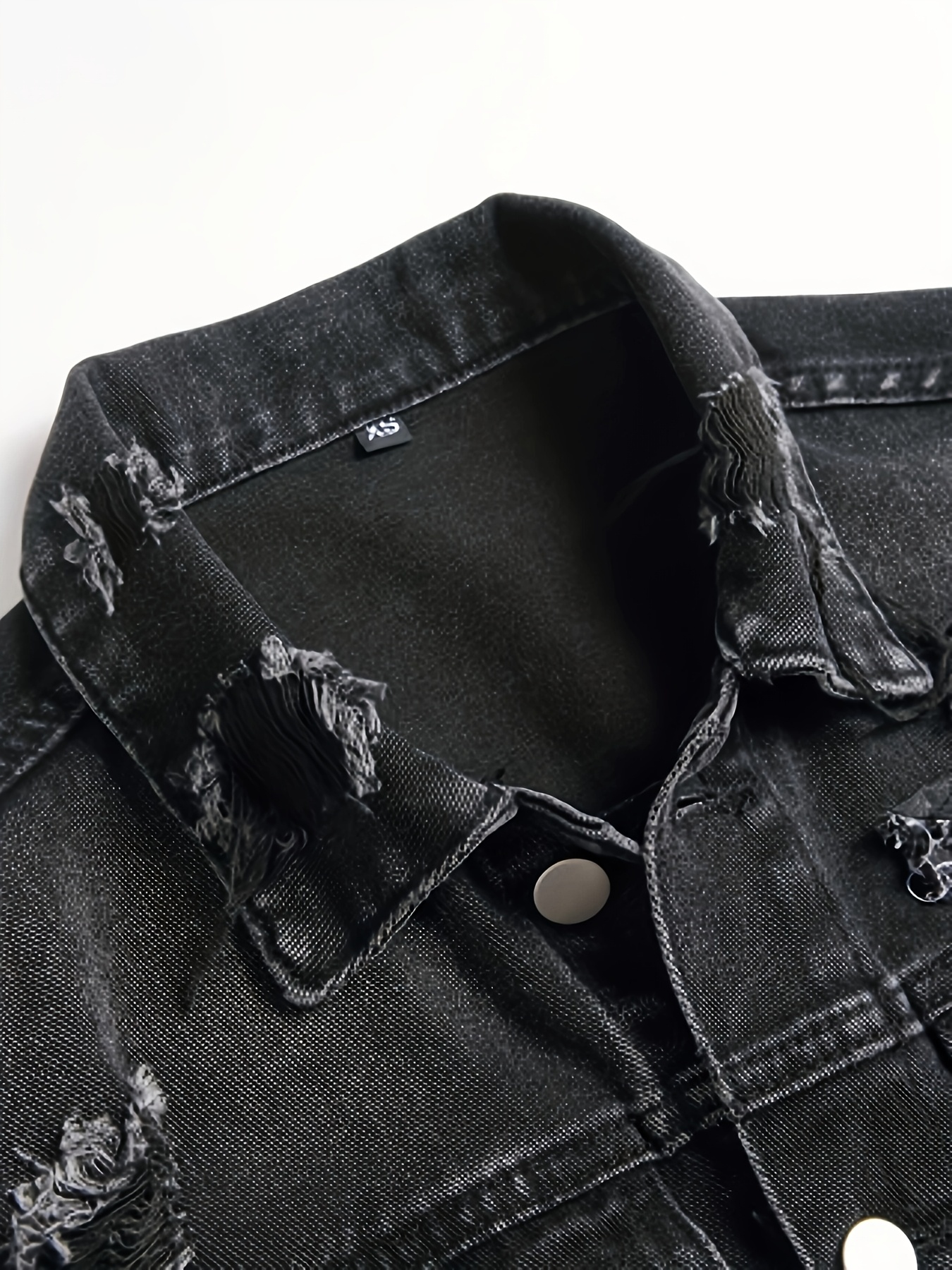 メンズ ヘビーデューティ フェイクデニムジャケット ク ボタンフロント