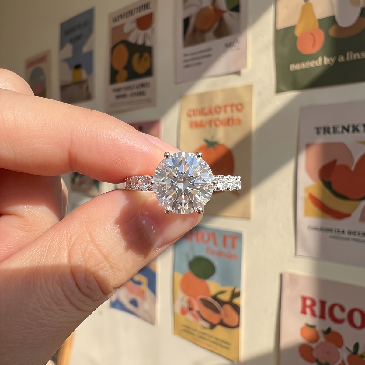 Women's Noble Shining Star Ring, Holiday Gift