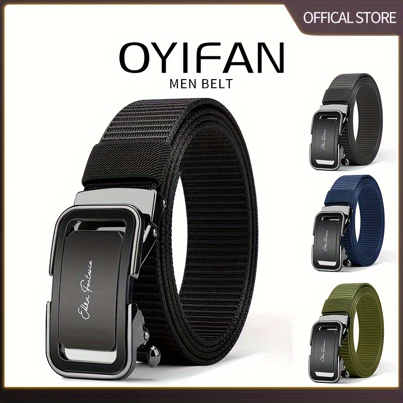 

Ceinture pour homme Oyifan : Design complet et épais, tailles ajustables et construction durable.