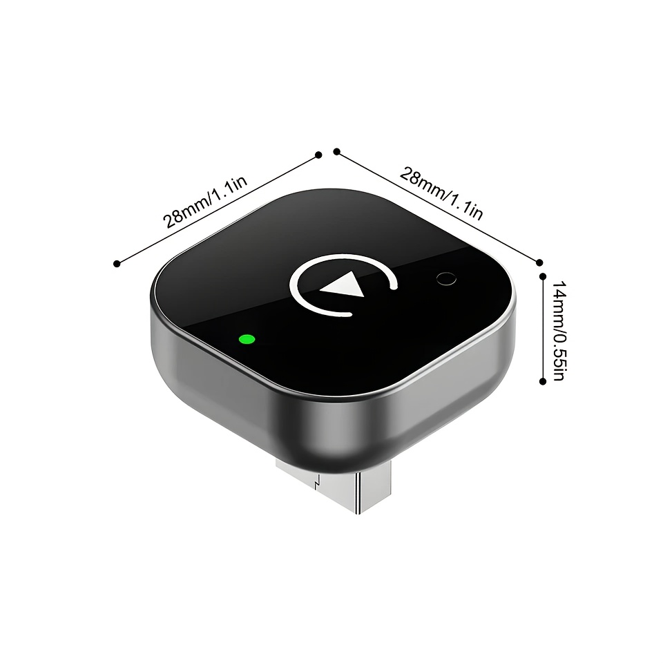 item picture 2025     auto adapter compact usb type c   dongle   wired to wireless low latency for ios 10   auto