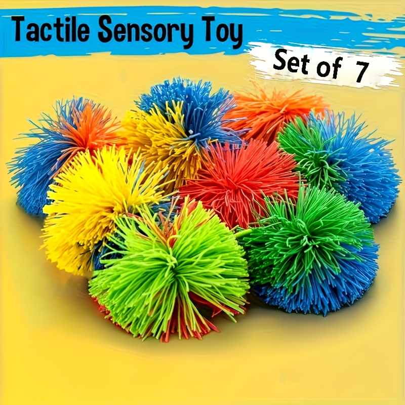 Cottibe Sensory Play Set - Ball Bouncy Ball Colorful Single Ball And Ball - Birthday Gifts, Back To School Valentine's Day Christmas, Party Supplies