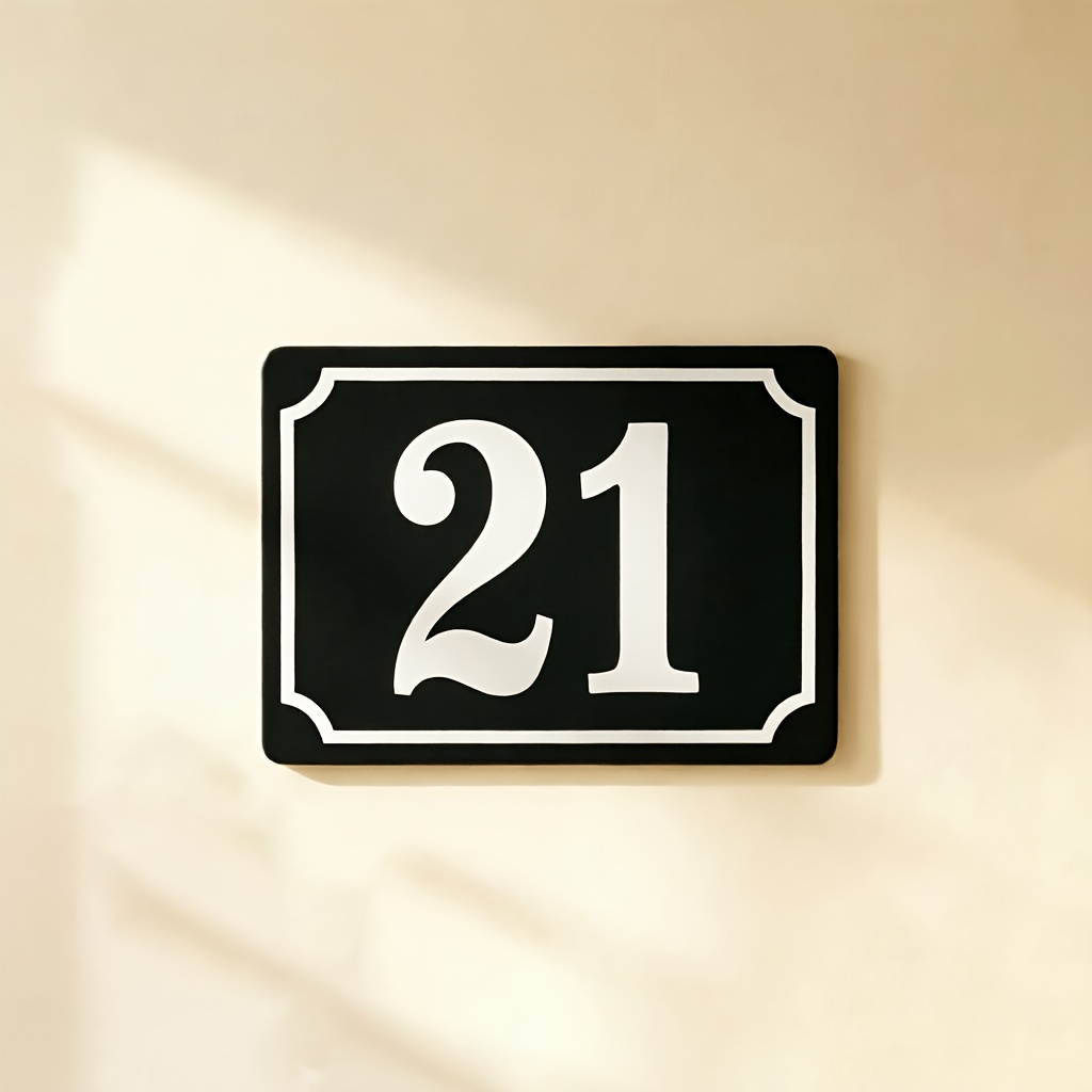 TEMU 1 pièce Plaque de numéro de maison personnalisée pour intérieur/extérieur - Panneau d'adresse avec panneau en acrylique à revêtement UV,