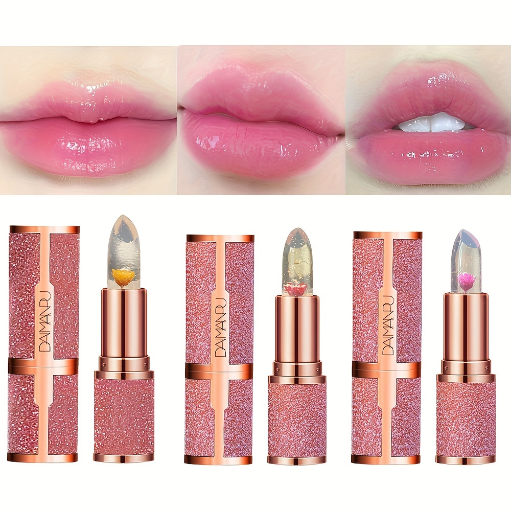 Flower Jelly Lipstick Long Lasting Hydrating - Temu