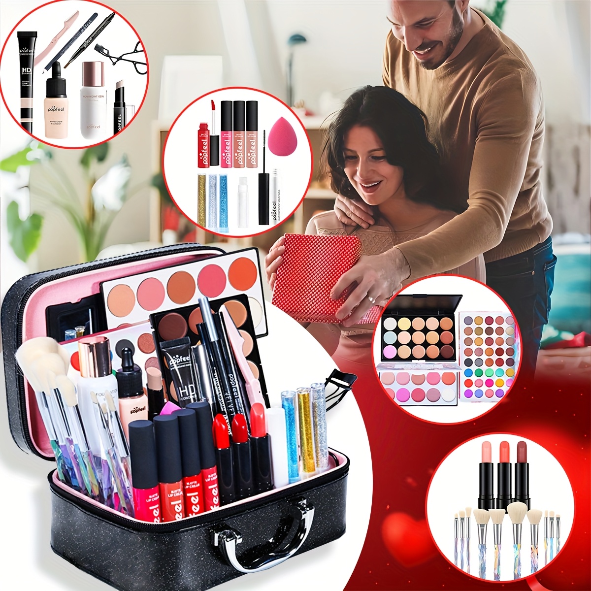 makeup kit box sold on Temu United States
